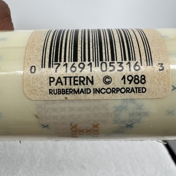 1986 Rubbermaid Smooth 'N Easy Shelf  & Drawer Liner 5316 Country Stitch 10x12‎ - Picture 6 of 6